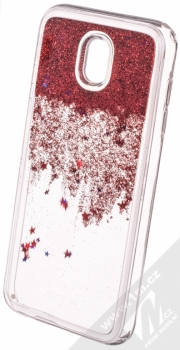 Sligo Liquid Glitter Full ochranný kryt s přesýpacím efektem třpytek pro Samsung Galaxy J5 (2017) červená (red) animace 1