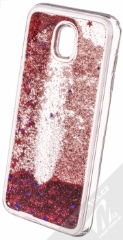 Sligo Liquid Glitter Full ochranný kryt s přesýpacím efektem třpytek pro Samsung Galaxy J5 (2017) červená (red) animace 4