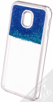 Sligo Liquid Pearl Full ochranný kryt s přesýpacím efektem třpytek pro Samsung Galaxy J3 (2017) modrá (blue) animace 1