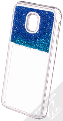 Sligo Liquid Pearl Full ochranný kryt s přesýpacím efektem třpytek pro Samsung Galaxy J3 (2017) modrá (blue)