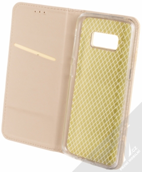 Sligo Smart Stamp Heart flipové pouzdro pro Samsung Galaxy S8 zlatá (gold) otevřené