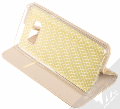 Sligo Smart Stamp Heart flipové pouzdro pro Samsung Galaxy S8 zlatá (gold) stojánek