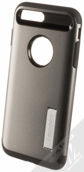 Spigen Slim Armor odolný ochranný kryt se stojánkem pro Apple iPhone 7 Plus, iPhone 8 Plus kovově šedá (gunmetal)