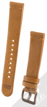 Strap Studio Essex kožený pásek na zápěstí pro Samsung Galaxy Watch 42mm, Gear Sport hnědá (brown)