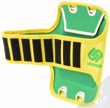 Urbanista Sao Paulo Sport Armband sportovní pouzdro na paži pro mobilní telefon, mobil, smartphone do 5,1 žlutá (mellow yellow) rozepnuté