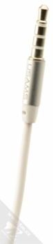 USAMS EP-8 sluchátka s mikrofonem a ovladačem bílá (white) Jack 3,5mm konektor