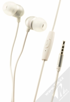 USAMS EP-8 sluchátka s mikrofonem a ovladačem bílá (white)