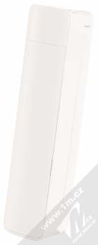 USAMS M2 Mini Selfie Stick miniaturní selfie tyčka s tlačítkem spouště přes audio konektor jack 3,5mm bílá (white) složené zezadu