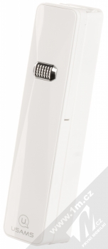 USAMS M2 Mini Selfie Stick miniaturní selfie tyčka s tlačítkem spouště přes audio konektor jack 3,5mm bílá (white) složené