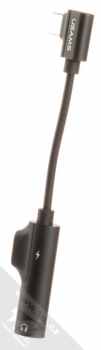 USAMS US-SJ122 T Adapter Cable rozdvojovací adaptér s USB Type-C konektorem černá (black) zepředu