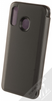 Vennus Clear View flipové pouzdro pro Samsung Galaxy A40 černá (black) zezadu