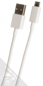 Xiaomi MDY-10-EF originální nabíječka do sítě s USB výstupem 3A a originální USB kabel s microUSB konektorem bílá (white) USB kabel konektory