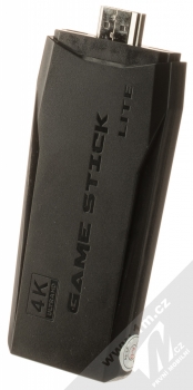 1Mcz 4K UHD Game Stick Lite HDMI herní konzole se slotem na microSD kartu a 2 bezdrátovými ovladači k TV (více než 17000 her) černá (black) konzole
