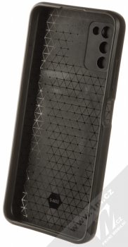 1Mcz Armor CamShield odolný ochranný kryt s držákem na prst pro Samsung Galaxy A03s černá (black) zepředu