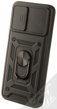 1Mcz Armor CamShield odolný ochranný kryt s držákem na prst pro Samsung Galaxy A03s černá (black)