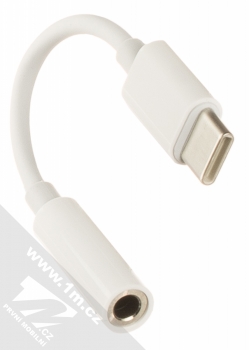 1Mcz AUX audio adaptér z USB Type-C na Jack 3,5mm bílá (white) konektory