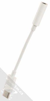 1Mcz AUX audio adaptér z USB Type-C na Jack 3,5mm bílá (white)