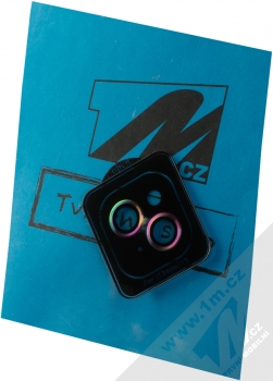 1Mcz Camera Colorful Glass-O tvrzené sklo na oblast fotoaparátu pro Apple iPhone 13 mini, iPhone 13 černá (black)