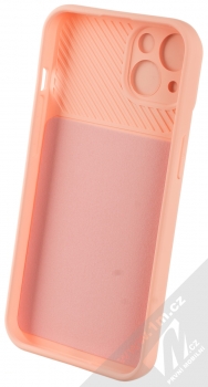 1Mcz CamShield Soft ochranný kryt pro Apple iPhone 13 lososově růžová (salmon pink) zepředu
