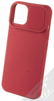 1Mcz CamShield Soft ochranný kryt pro Apple iPhone 14 třešňově červená (cherry red) otevřené