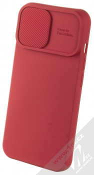 1Mcz CamShield Soft ochranný kryt pro Apple iPhone 14 třešňově červená (cherry red)