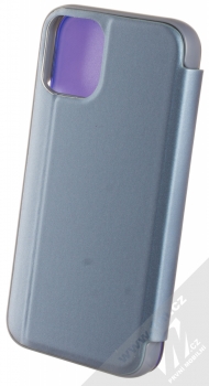 1Mcz Clear View flipové pouzdro pro Apple iPhone 12 mini modrá (blue) zezadu