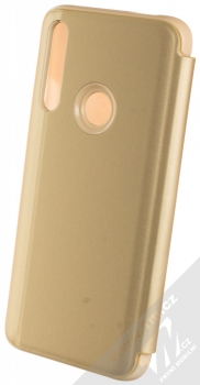 1Mcz Clear View flipové pouzdro pro Huawei P Smart Z, Honor 9X zlatá (gold) zezadu