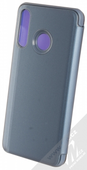 1Mcz Clear View flipové pouzdro pro Huawei P30 Lite modrá (blue) zezadu