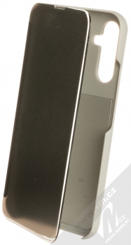 1Mcz Clear View flipové pouzdro pro Samsung Galaxy A34 5G stříbrná (silver)