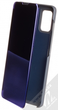 1Mcz Clear View flipové pouzdro pro Samsung Galaxy A41 modrá (blue)