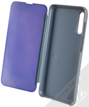 1Mcz Clear View flipové pouzdro pro Samsung Galaxy A70 modrá (blue) otevřené