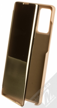 1Mcz Clear View flipové pouzdro pro Samsung Galaxy Note 20 zlatá (gold)