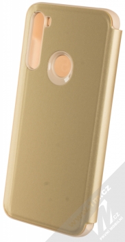 1Mcz Clear View flipové pouzdro pro Xiaomi Redmi Note 8T zlatá (gold) zezadu