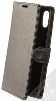 1Mcz Crock-1H Book flipové pouzdro pro Xiaomi Redmi 9A, Redmi 9AT černá (black)