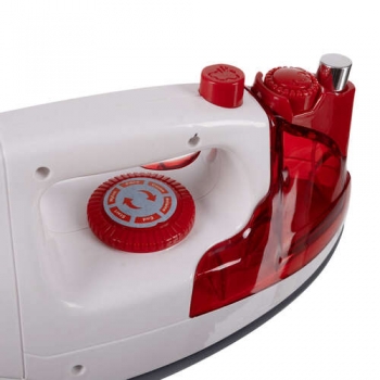 1Mcz Dětská sada domácích spotřebičů na baterie, pračka, vysavač a žehlička bílá červená (white red)