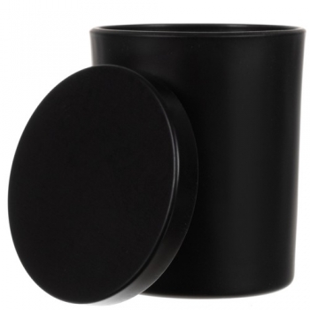 1Mcz DIY sada na výrobu svíček s kovovým víčkem 2 ks černá (black)