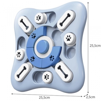 1Mcz Dog Puzzle interaktivní vzdělávací hračka pro psy světle modrá (light blue)