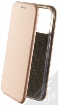 1Mcz Elegance Book flipové pouzdro pro Apple iPhone 13 Pro růžově zlatá (rose gold)