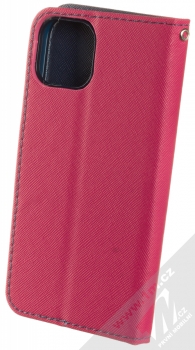 1Mcz Fancy Book flipové pouzdro pro Apple iPhone 13 růžová modrá (pink blue) zezadu