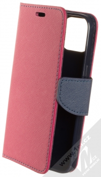 1Mcz Fancy Book flipové pouzdro pro Apple iPhone 13 růžová modrá (pink blue)