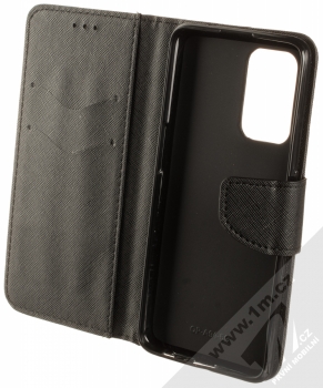 1Mcz Fancy Book flipové pouzdro pro Oppo A94 5G, F19 Pro Plus 5G, Reno5 Z černá (black) otevřené