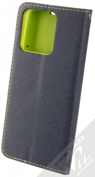 1Mcz Fancy Book flipové pouzdro pro Xiaomi Redmi 10A modrá limetkově zelená (blue lime) zezadu