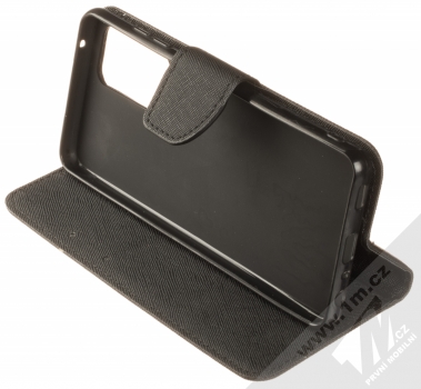1Mcz Fancy Book flipové pouzdro pro Samsung Galaxy A52, Galaxy A52 5G černá (black) stojánek