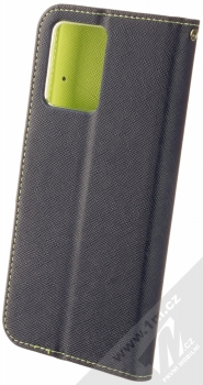 1Mcz Fancy-CY Book flipové pouzdro pro Realme 9 4G, Realme 9 Pro Plus modrá limetkově zelená (blue lime) zezadu