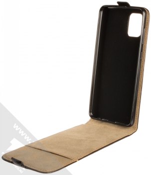 1Mcz Flexi Slim Flip flipové pouzdro pro Samsung Galaxy A31 černá (black) otevřené