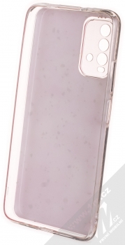 1Mcz Gold Glam Růžové odlesky Skinny TPU ochranný kryt pro Xiaomi Redmi 9T růžová (pink) zepředu