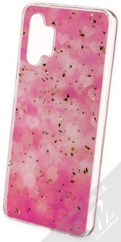 1Mcz Gold Glam Růžové odlesky TPU ochranný kryt pro Samsung Galaxy A32 5G růžová (pink)