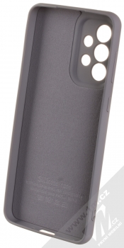 1Mcz Grip Ring Skinny ochranný kryt s držákem na prst pro Samsung Galaxy A33 5G šedá (grey) zepředu