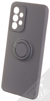 1Mcz Grip Ring Skinny ochranný kryt s držákem na prst pro Samsung Galaxy A33 5G šedá (grey)