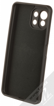 1Mcz Grip Ring Skinny ochranný kryt s držákem na prst pro Xiaomi Mi 11 Lite, Mi 11 Lite 5G černá (black) zepředu